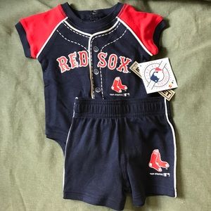 Red Sox onsie set